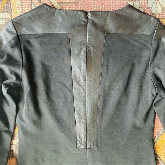 My Tribe Long Sleeve Fitted Leather Dress - Picture 5 of 6